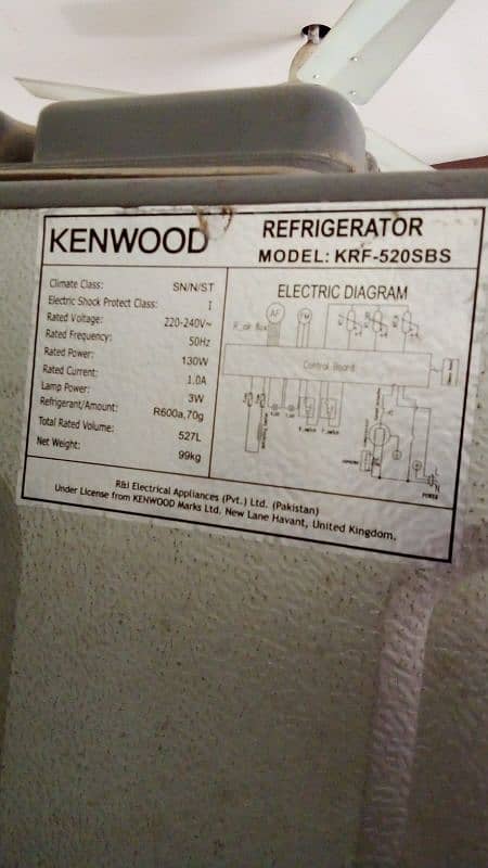 KENWOOD DOUBLE DOOR FULL SIZE REFRIGERATOR 4