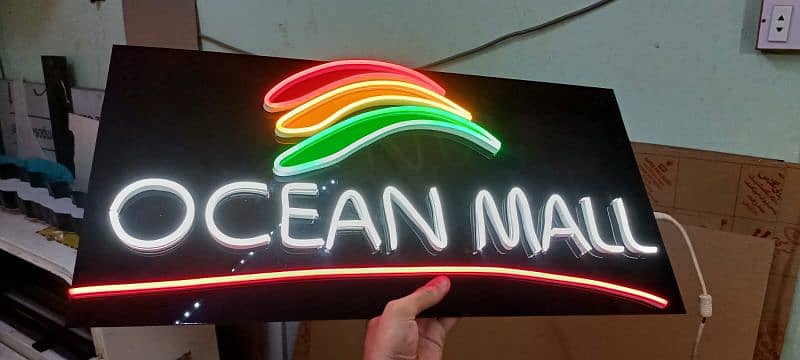 3d sign boards , Neon Signs , Acrylic broachers stands and boxes 12