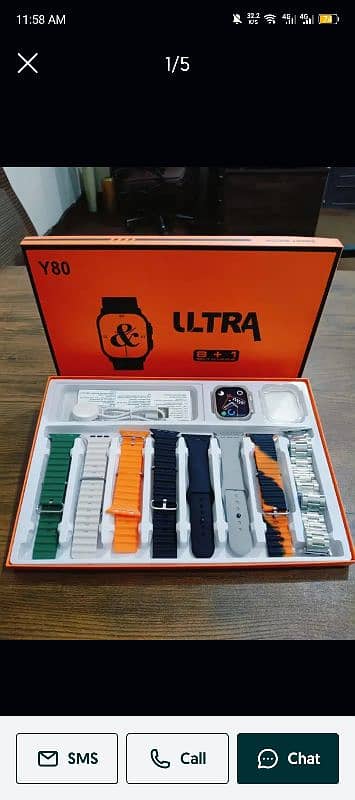 y80 ultra smart watch brand new just box open not use 1