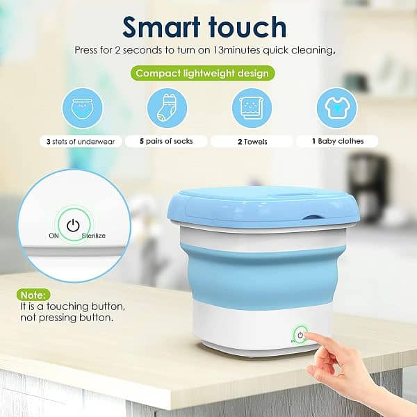 Semi-Automatic Mini Folding Washing Machine with Dryer ( Free Delivery 1