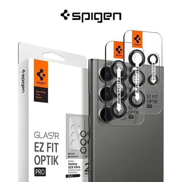 Spigen Galaxy S23 Ultra Camera Lens Protector EZ Fit 4