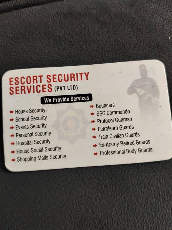 Escort Security Services 1