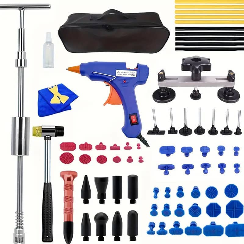 76 pcs Professional Car Dent Repair Tool Kit, with Pointless Hail Pit 0