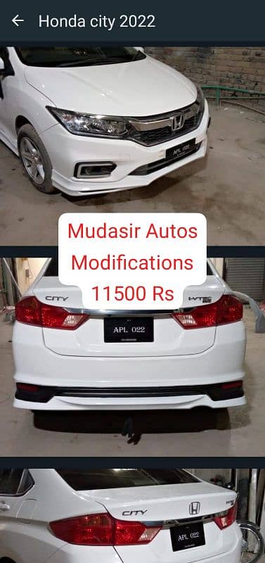 Civic body kit,spoiler,bumper lip, modification kit 8