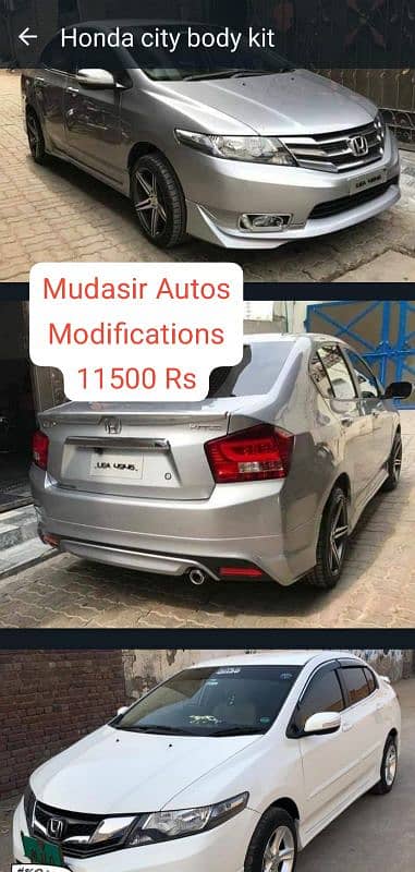 Civic body kit,spoiler,bumper lip, modification kit 15