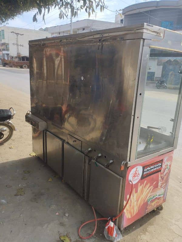 burger and shahwamra counter for sell 2