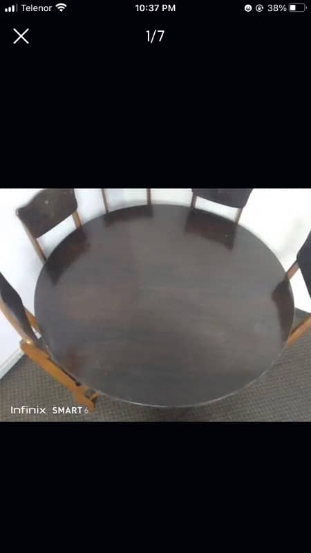 6 persons wooden dinning table 1