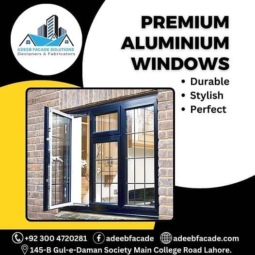 Industrial Aluminium Glass, Glazing ,UPVC Window 0