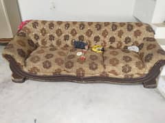 6 Seater Sofa Condition ok Heavy wood h Only Call Location Jaranwala