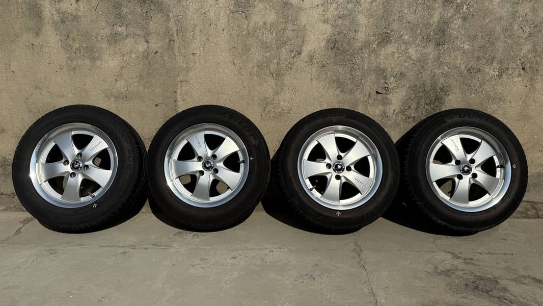 15 inch Alloy rims and tyres for sale 1