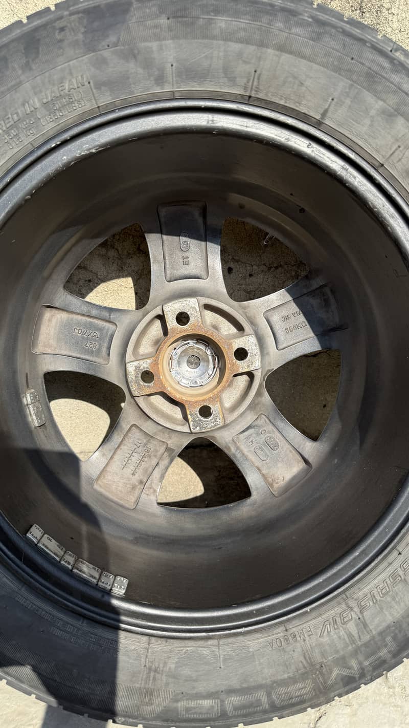 15 inch Alloy rims and tyres for sale 6