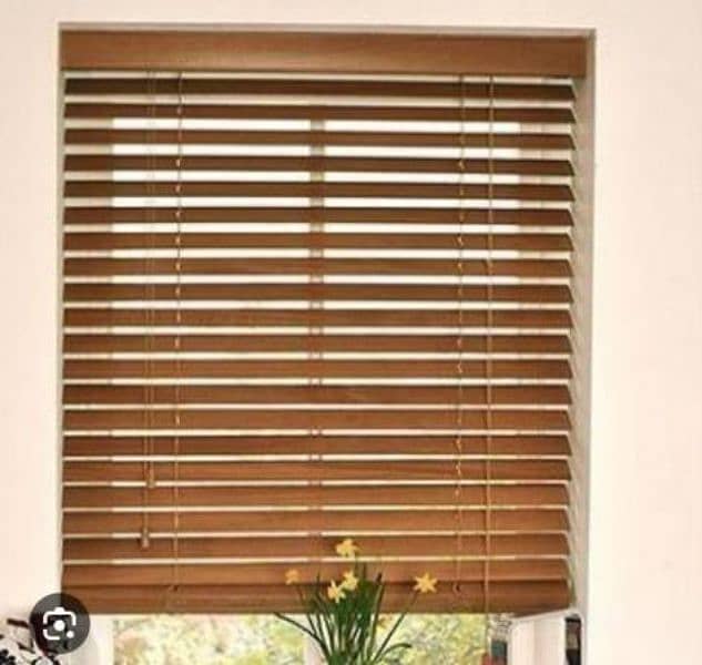 window blinds wooden 1