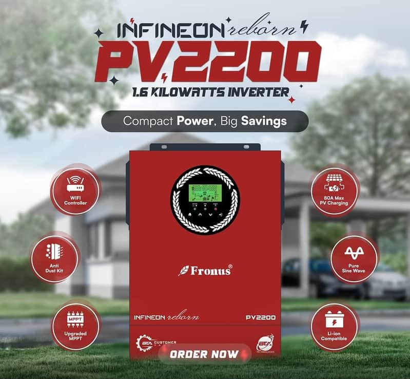 Fronus Infineon series PV2200 and PV3200 solar inverter for sale 0