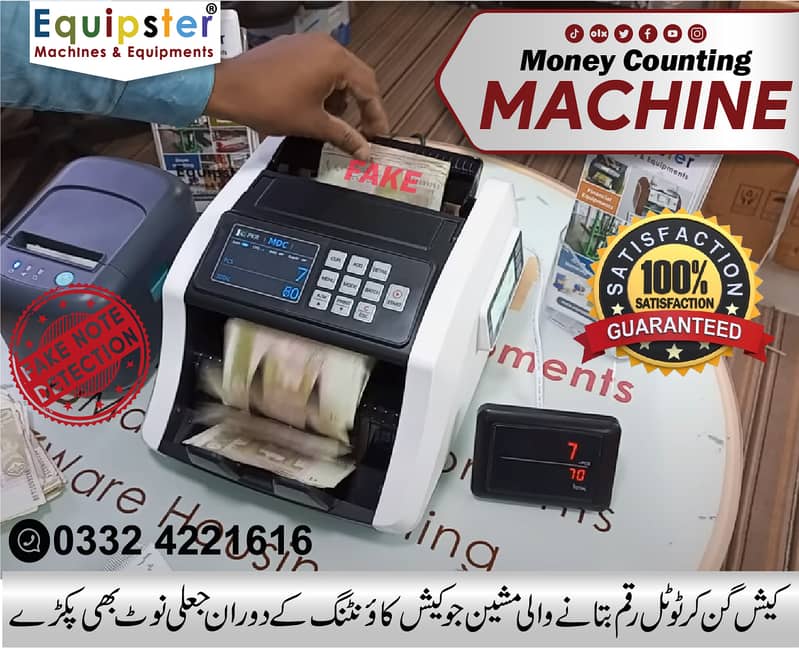 bank note currency cash counting machine wth basic fake note detectio 18