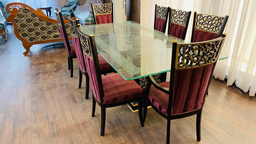 Luxury 8-Seater Dining Table Set – Elegant & Sturdy Design 3