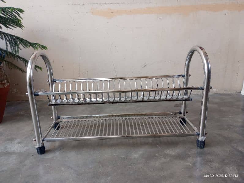 Heavy Stainless Steel Dish Rack 1