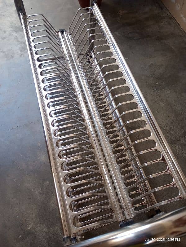 Heavy Stainless Steel Dish Rack 4