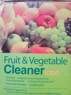 Water/fruits/vegetables/meats etc cleaner