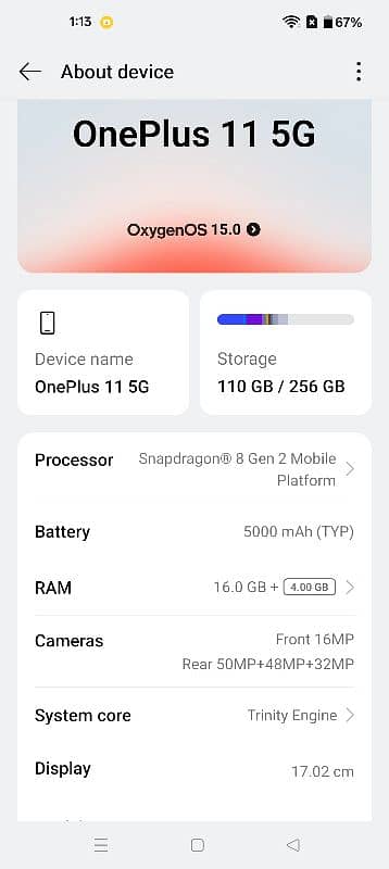 one plus 11 5g non pta 0