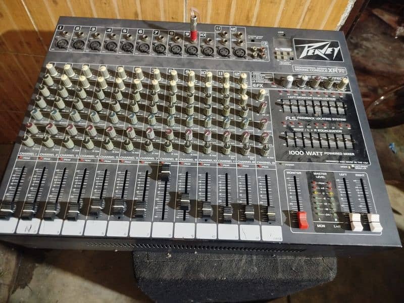 sound system DJ mixer 1200f plus and sp4 speaker 0