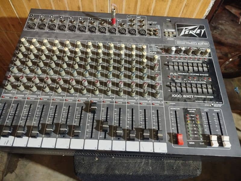 sound system DJ mixer 1200f plus and sp4 speaker 7