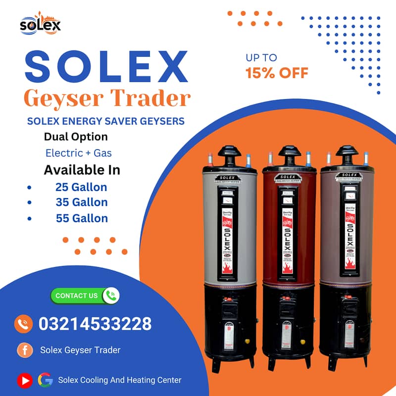 30% Big Discount Ofers Gas/Electric Dual Geyser - Latest Model Geysers 8