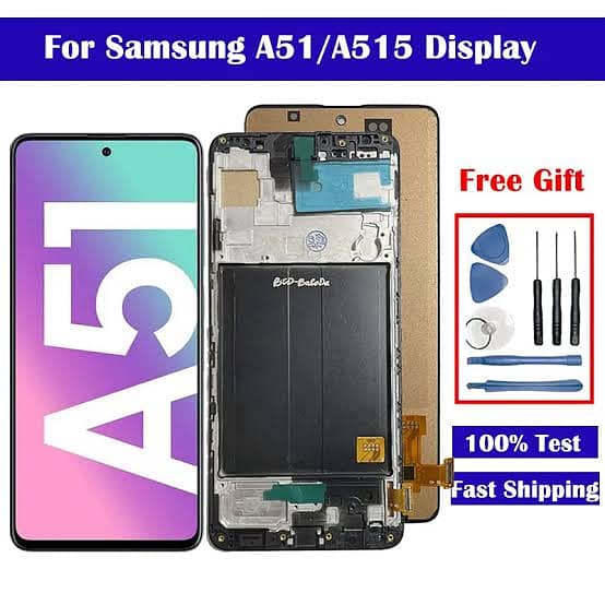 Samsung a51 panel with frame 0