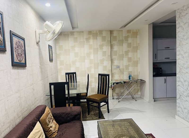 1 BADROON FULLY FURNISHED APARTMENT FOR RENT IN SECTOR D BAHRIA TOWN LAHORE 0