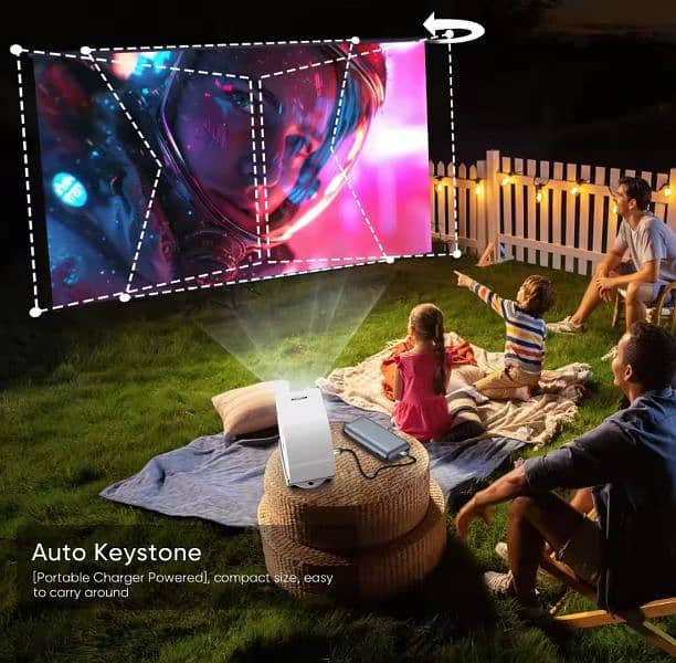 TYPE C 4K 400ANSI Mini Projector with WIFI and Bluetooth,BT5.2 4K  vid 3