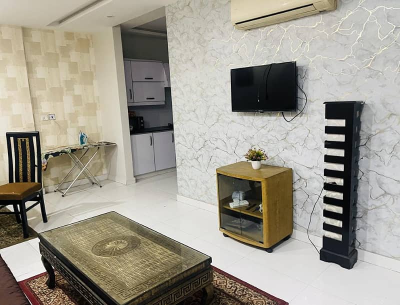 1 BADROOM FULLY FURNISED APARTMENT FOR RENT IN SECTOR D BAHRIA TOWN LAHORE 2