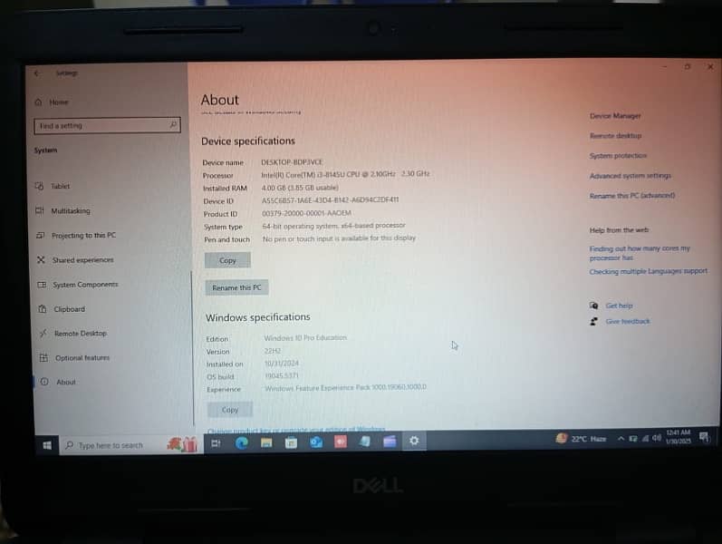 Dell Laptop | Core i3 8th Generation For Sale 0