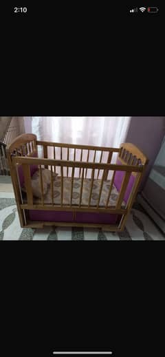 Baby cot wooden (used only for 6 months)