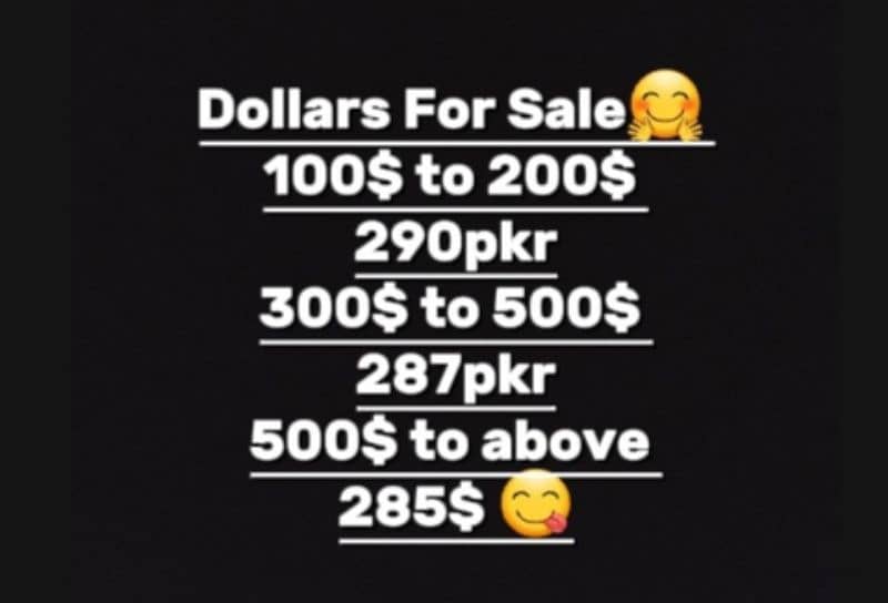 Dollars For Sale 0