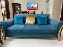 7 seat sofa set , with cushions and sofa cover