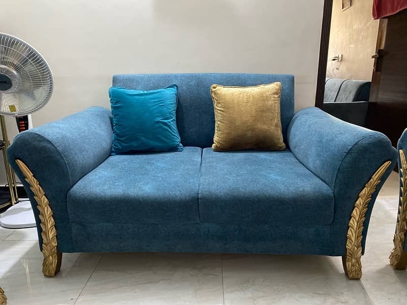 7 seat sofa set , with cushions and sofa cover 2