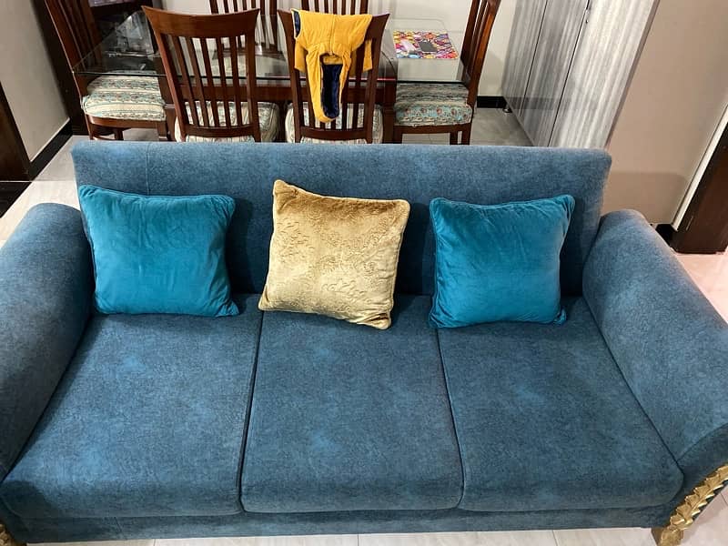 7 seat sofa set , with cushions and sofa cover 3