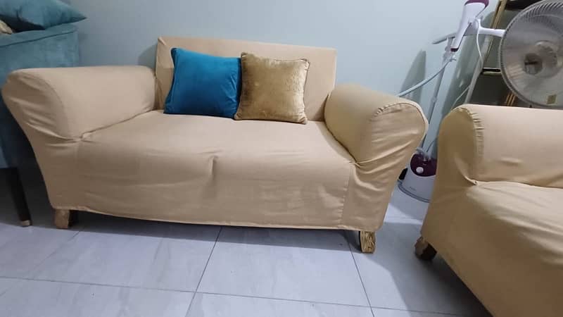 7 seat sofa set , with cushions and sofa cover 6