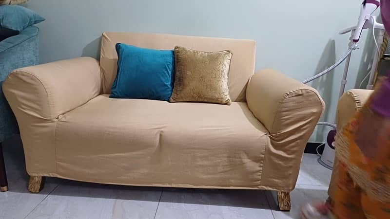 7 seat sofa set , with cushions and sofa cover 8