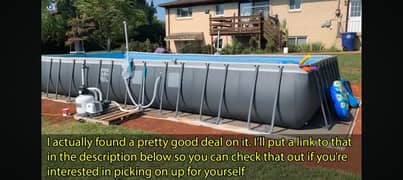 Intex portable pool 16*32'