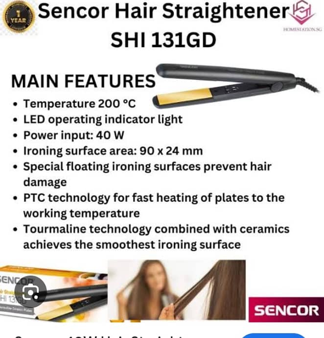 sensor hair straightener 1