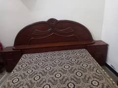 Double bed with side tables. bed like new