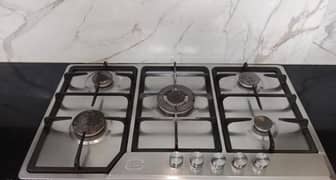 canon stove HOB 5 burner stainless steel