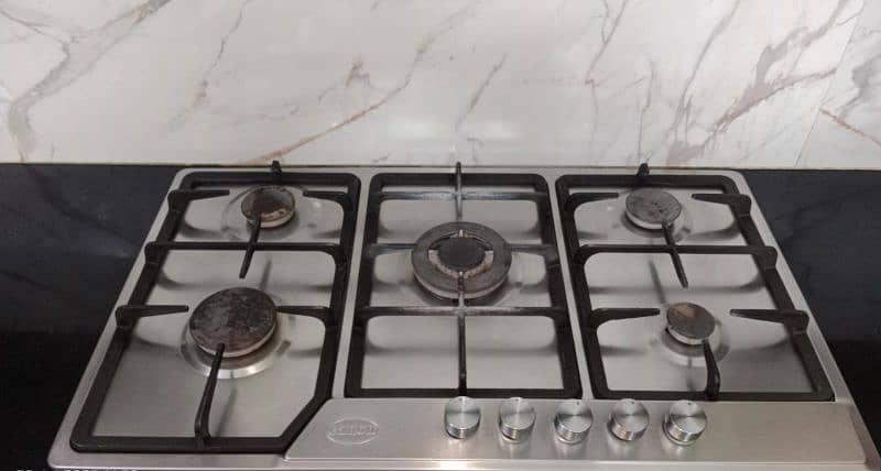 canon stove HOB 5 burner stainless steel 0