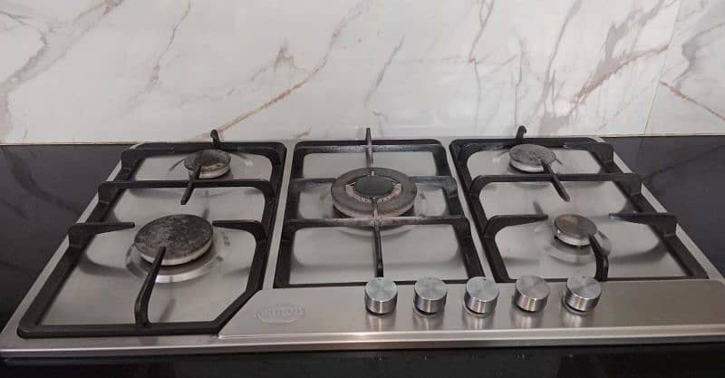 canon stove HOB 5 burner stainless steel 2