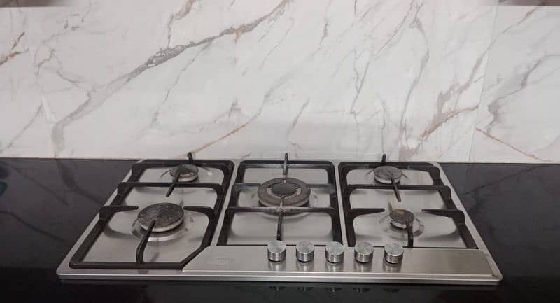 canon stove HOB 5 burner stainless steel 1