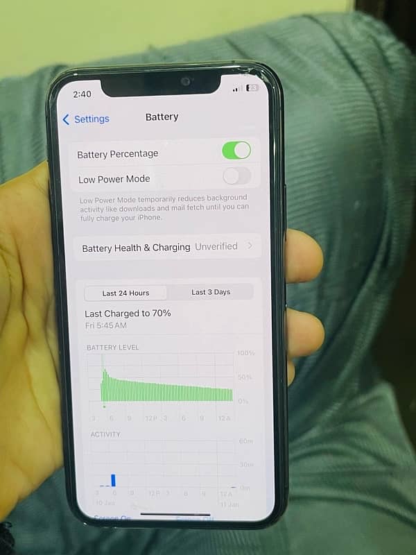 iPhone 11pro PTA Approved 64gb 6