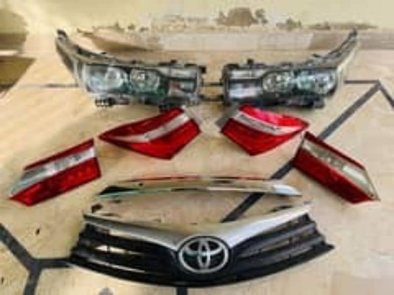 Yaris Bumper,Grills,Head and Back Lights,Doors,Fenders,Bonnat Parts 6