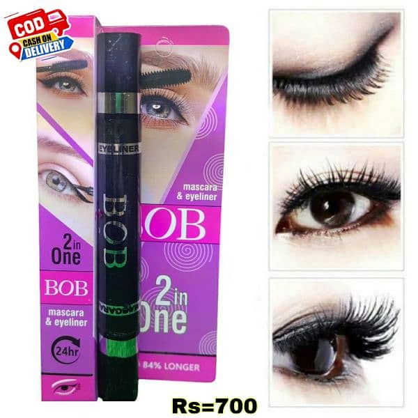 2 In 1 Waterproof Mascara-Eyeliner - Long Lasting & Smudge Proof 0