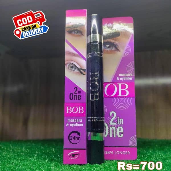 2 In 1 Waterproof Mascara-Eyeliner - Long Lasting & Smudge Proof 1