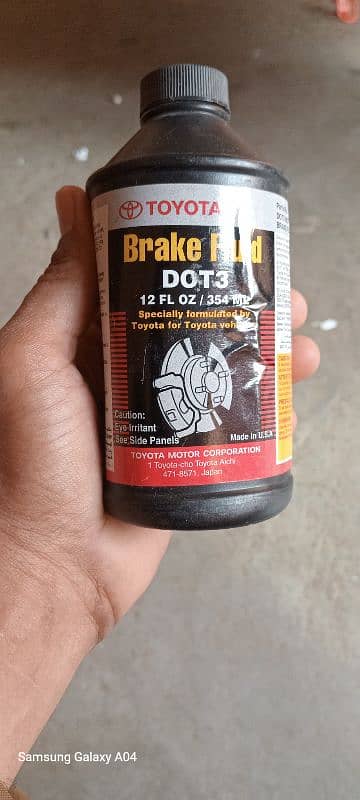 Toyota Brake Fluid DOT3 12 OZ /354 ML 2